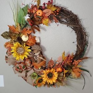 Fall Door Wreath